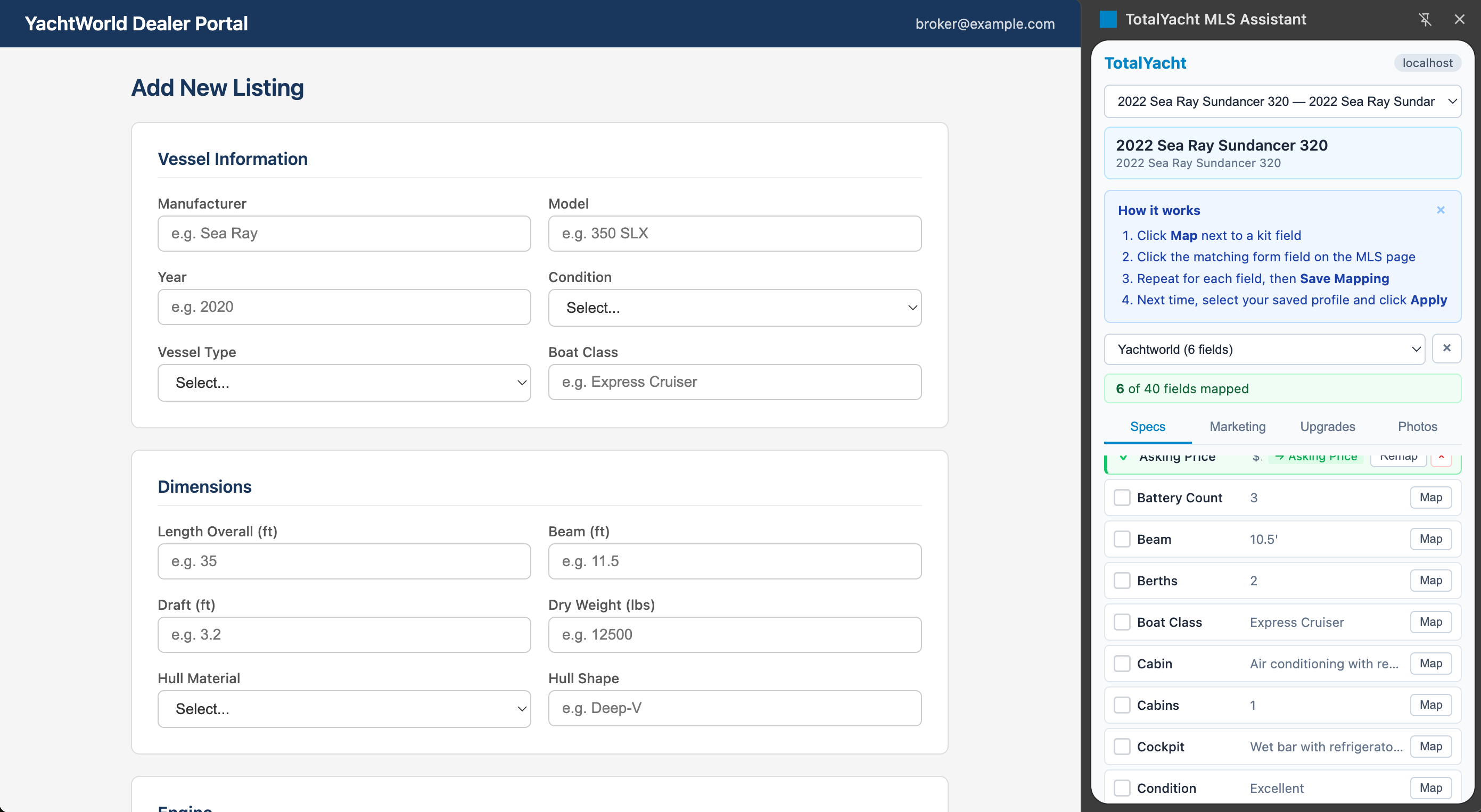 MLS Submission Kit download and Chrome extension auto-fill panel